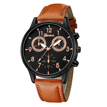 Load image into Gallery viewer, Leather Military Casual Watch