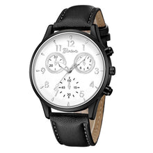Load image into Gallery viewer, Leather Military Casual Watch