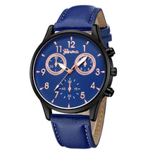 Load image into Gallery viewer, Leather Military Casual Watch