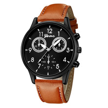 Load image into Gallery viewer, Leather Military Casual Watch