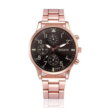 Load image into Gallery viewer, Crystal Stainless Steel Analog Watch
