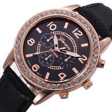 Load image into Gallery viewer, Geneva Luxury Diamond Watch