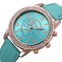 Load image into Gallery viewer, Geneva Luxury Diamond Watch