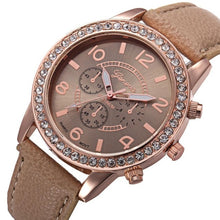 Load image into Gallery viewer, Geneva Luxury Diamond Watch