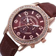 Load image into Gallery viewer, Geneva Luxury Diamond Watch