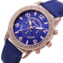 Load image into Gallery viewer, Geneva Luxury Diamond Watch