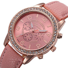 Load image into Gallery viewer, Geneva Luxury Diamond Watch