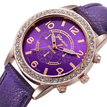 Load image into Gallery viewer, Geneva Luxury Diamond Watch